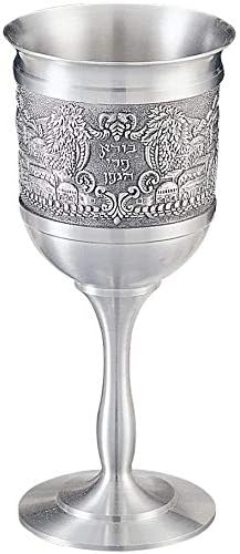 Rite Lite KCP-1 Jerusalem Scene Pewter Kiddush Cup by Pewter Kiddush Cup