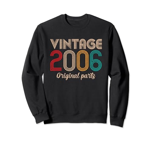 Vintage 2006 18th Birthday Gifts Retro 18 Years Old Vintage Sudadera