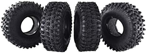 4Pcs AUSTAR AX-5020 1.9 Inch 120mm Crawler RC Tires - Ultra Soft Rock Crawler Tires Foam Insert for RC Car 1/10 Axial SCX10 90047 D90 D110 TF2 Tamiya CC01 TRX-4 Traxxas Redcat SCX10 AXIAL RC4WD