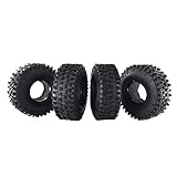 4Pcs AUSTAR AX-5020 1.9 Inch 120mm Crawler RC Tires - Ultra Soft Rock Crawler Tires Foam Insert for