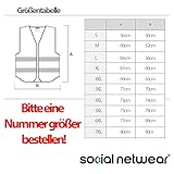 Warnweste/Sicherheitsweste in verschiedenen Farben - personalisiert | IHR Logo - IHR Text | farbig bedruckbar mit Text und/oder Logo | mit Reflex-Leuchtstreifen