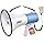 PylePyle Portable Megaphone Bullhorn Speaker - 50W, 1200 Yard Range, Built-in Siren, Adjustable Volume Control and Microphone
