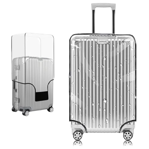 DAWNTREES Luggage Cover,26 Inch Clear PVC Suitcase Cover Protectors Luggage for Wheeled Suitcase,Travel Accessories (26Inch)