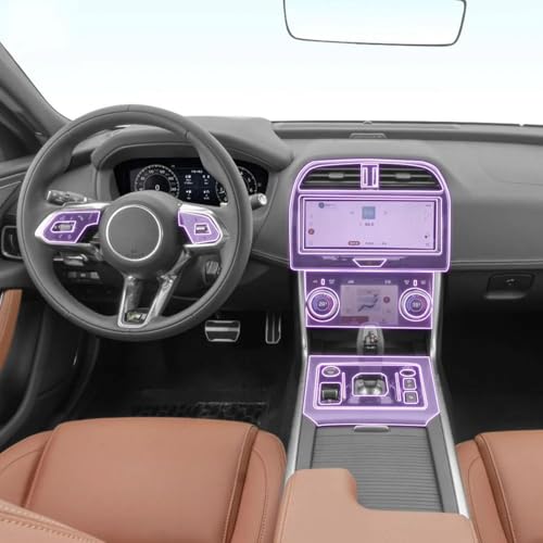 Film PPF console centrale Jaguar XEL protection TPU haut de gamme
