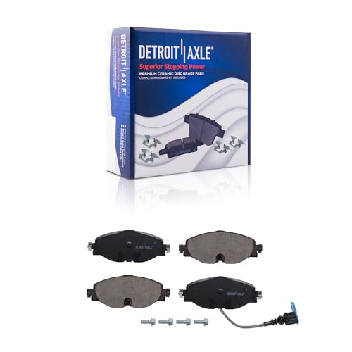Image of Detroit Axle - 1.4L Brake Kit for Volkswagen 2019 2020 Jetta | Disc Brake Rotors Ceramic Brake Pads Replacement : 11.34 inch inch Front and 10.71 inch inch Rear Rotors