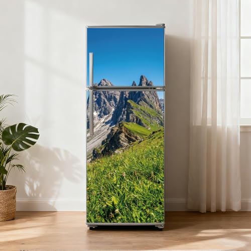 arricraft 2 Stück 3D Selbstklebender Türaufkleber 31.5\X78.7\. Türdekorationen Mit Tatra Motiven Türwandbilder Aufkleber Abnehmbare PVC Tapete Dekoration Für Schlafzimmer Und Wohnzimmer