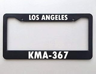Bhartia LAPD KMA 367 Police Call Sign Los Angeles California Police Officer Gift Blue Lives Matter Chrome License Plate Frames Stainless Metal Tag Holder 12" X 6"
