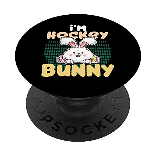 Hockey Bunny Matching Family Easter Day 2021 PopSockets PopGrip: Agarre intercambiable para Teléfonos y Tabletas