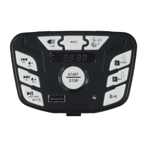 JR1927M Z 24V Controlador multifuncional para coches eléctricos para niños con opciones de narración de historias y reproducción de audio (JR1927M-Z 24V negro)