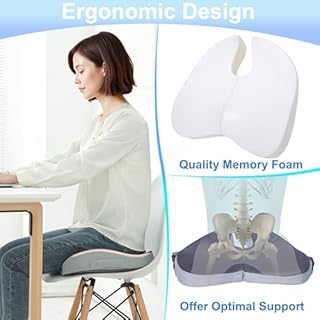 galactruly Travel Seat Cushion for Airplane, Foldable Hemorrhoid Pillows for Sitting, Airplane Seat Cushion for Long Flights, Stadium Pillow for Bleachers Long Sitting