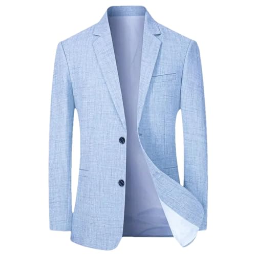 Men's Thin Slim Fit Blazer - Spring/Summer Lightweight Business Casual Suit Jacket