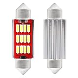 Lampadine LED CANBUS 4014 12SMD Festoon C5W C10W C3W 36mm Bianco 12V 24V AMIO-01289