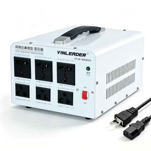 Amazon.co.jp: Yinleader アップトランス ダウントランス 3000W 海外
