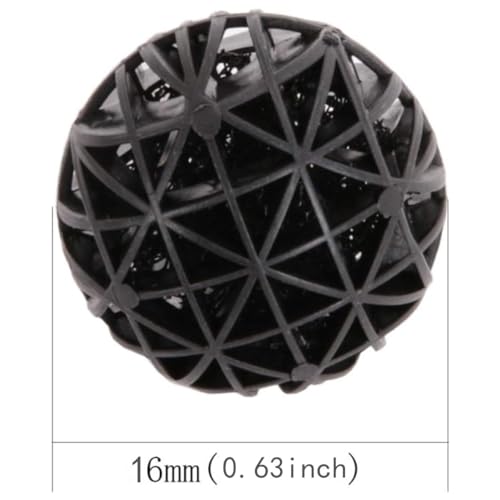 JJiaoLinin Bio Balls, 100 Pcs Bio Porous Filter Biochemical Ball Filter Media Water Filter Material with Cotton Bio Porous Filter Ball Aquarium Pond Fish Tank Bio Balls for Fish Tank Pond