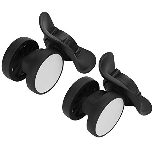 SUNGOOYUE Roues de Baie à Bagages Noirs Clairs, Installation Robuste, Mémoire Simple, Qui Se Compose de Matériaux PP +, 2 Unités pour Les Voyages Externes