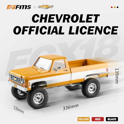 BEEZRC FMS 1/18 RC Crawler FCX18 Chevy K10 RC Truck RTR RC Car Official Licensed Model Car 8km/h 4WD
