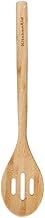 Kitchenaid KQG604OHBBE, Bamboo Slotted Spoon, 32.5 cm, Wood