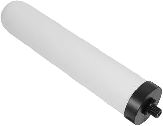 TEHAUX Ceramic Water Filter, Water Filter Cartridge Filter Media Replacement Multifuntional Water Filtering Tool Ceramic Dome Water Filter for Home (White, 10inch)