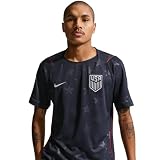 Nike US Men's National Team 2026 Stadium Away Jersey IB5395-475 (Small, Dark Obsidian/Pure Platinum)