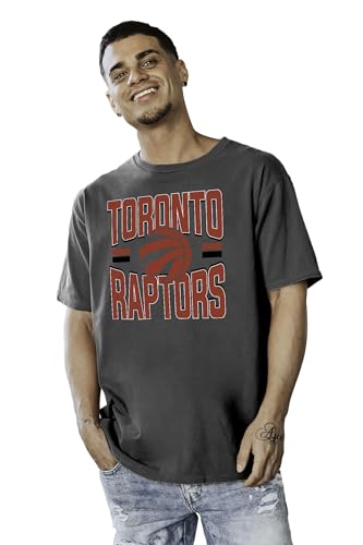 Toronto Raptors NBA Officially Licensed T-Shirt Ringspun Bold Black, X-Large