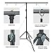 LINCO Lincostore Zenith Portable T-Shape Background Backdrop Stand Kit 1.5x2m - 1.5m Wide (Fixed) and 2m High (Adjustable from 0.75m to 2m High)- Lightweight Only 4 Lbs Easy to Carry and Storage
