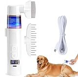 Pettine anti-pidocchi elettrico Pettine antipulci per animali domestici 2 in 1 Aspirapolvere per pidocchi professionale pidocchi strumento di pulizia pettini elettrici per gatti cani e persone (bianco