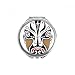 Peking Opera Head Colorful Bailiangguan Hand Compact Mirror Round Portable Pocket Glass
