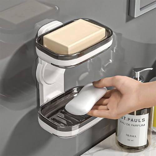 Boniry Soap Holder for Bathroom - Elegant and Durable Soap Case, Versatile Soap Box for Shower or Sink, Soap Dish to Keep Your Soap Dry and Clean