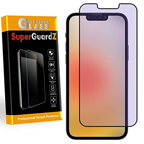 for iPhone 13 Pro Max Screen Protector Anti Blue Light Tempered Glass, Eye Protection, SuperGuardZ, 9H, 0.3mm, Anti-Scratch, Anti-Bubble
