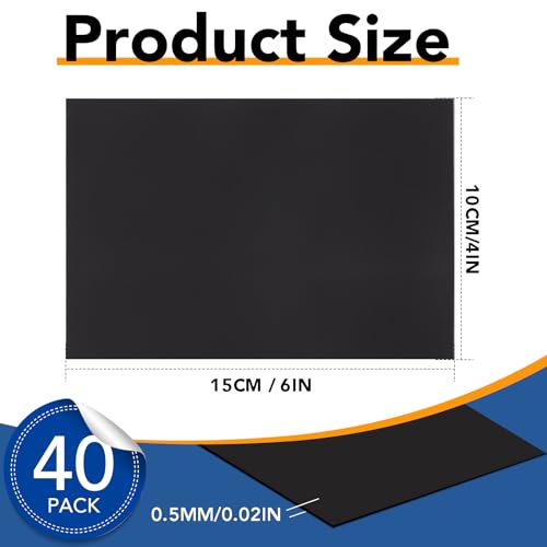 DIYMAG Magnetic Adhesive Sheets,4" x 6" 40 Pack Flexible Magnets for Craft by DIYMAG - Used condition - Image 2