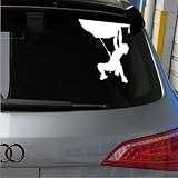 Pegatina Promotion Kletterer am Fels Berg Climbing Klettern Auto 25cm Aufkleber,Autoaufkleber,Wandtattoo,Sticker UV& Waschanlagenfest,Profi Qualität