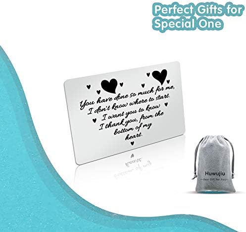 Thank You Gifts for Teacher Nurse Coworker Wallet Card Insert for Friends Family You Have Done So Much for Me Appreciation Card Christmas Birthday Gifts Thank You Gifts for Mentor Coach