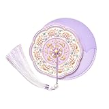 Compact Mirror, Pocket Mirror, Portable Travel Makeup Mirror, Small Lightweight Slim Handheld Mirror for Purse/Handbag/Wallet, Cosmetic Beauty Mirror with Storage Cover, Cute Mini Size Vanity Mirror