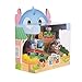 Disney Tsum Tsum Lilo & Stitch Story Moment Set, Figures Stand 7 cm Tall & Stackable, Includes a Medium Stitch & Lilo Figures with Small Angel & Crump Figures, for Kids Ages 6+