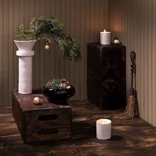 Aromatique Smell Of Tree Textured Glass Candle 6Oz - Decorative Home Fragrance Aromatherapy Long Lasting Room Air Freshener Deodorizer Perfect Fall Decoration Luxury Glass Candle Christmas Gifts #TOP2