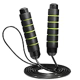 Catsobat 縄跳び youtuber推奨 トレーニング用 長さ調整可 エクササイズ フィットネス JUMP ROPE 2022年版【メーカー30日保証付き】 (緑色(Green))