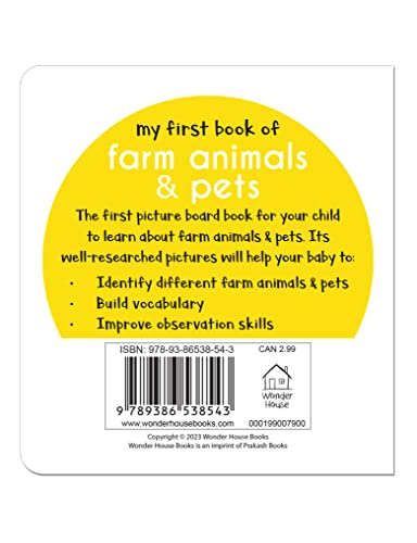My First Book of Farm Animals & Pets: First Board Book