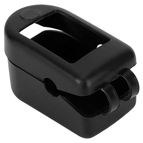 Tnfeeon 2 Stück Oximeter-Silikon-Abdeckung, Tragbarer Fingerspitzen-Pulsmonitor-Schutz-Oximeter-Aufbewahrungskoffer für die Reise nach Hause(Schwarz+Weiß)