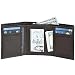 Estalon Handmade Men's Rfid Blocking Genuine Leather Trifold Multi Card ID Window Wallet (3.5x4.4x0.75, Brown Smooth)