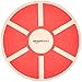 AmazonBasics Wood Wobble Balance Board - 16.2 x 16.2 x 3.6 Inches, Red
