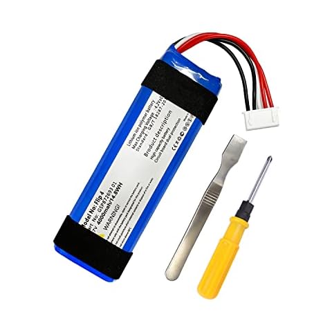 WRUMI 4000mAh Replacement Battery for JBL Flip 4, Flip 4 Special Edition, Flip4, GSP872693 01 3.7V Cover