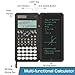 Scientific Calculator for Students with Notepad, ROATEE Middle and High School Supplies for Students, 82 MS Foldable 2-Line Display Science Calculator with Writing Tablet, Solar and Battery Powered