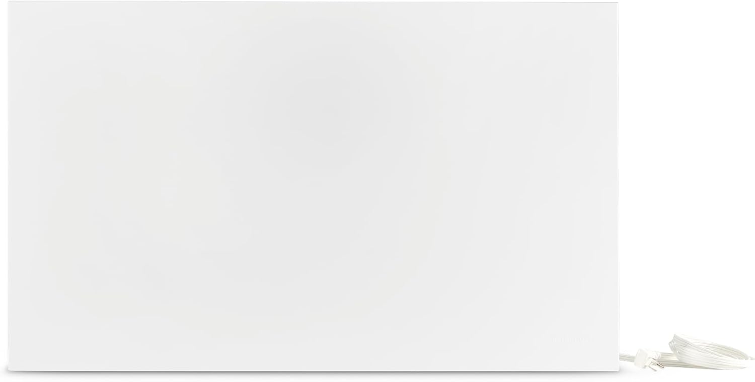 Stelpro PLUG-IN High-end Wall Convector Heater Mirage Series 1500W, Built-In Thermostat, Discreet Ultra-Quiet and Sturdy with Monocoque Front Panel, 29 1/2" x 18", 120 Volts (AMIR1501PW) - White