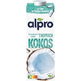 Alpro 1L Kokosnussdrink mit Reis, pflanzlicher Drink, vegan, laktosefrei, glutenfrei, mit Calcium und Vitaminen