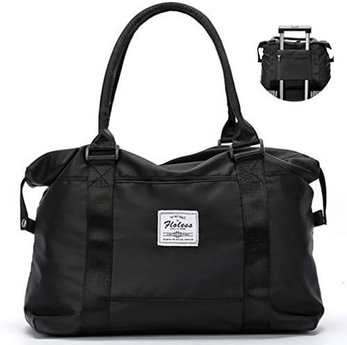 Womens Travel Bags, Weekender Carry on for Women, Sports Gym Bag, Workout Duffel Bag, (Black, B-Medium) 9 Womens Travel Bags, Weekender Carry on for Women, Sports Gym Bag, Workout Duffel Bag, (Black, B-Medium)