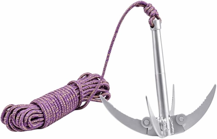 Foldable 4 Claw Weed Puller with 20m Rope