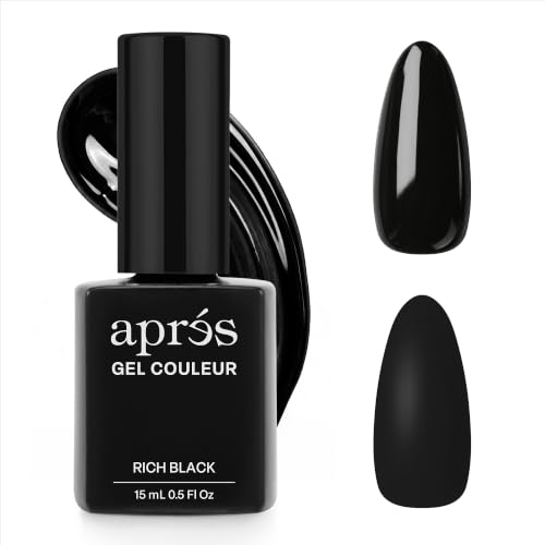 APRÉS Super White & Rich Black Gel Nail Polish, One Coat Opaque, ...
