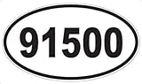 US Decal, Inc. Number 91500 Oval Sticker