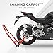 Big RED Motorcycle Stand Rear Combo Wheel Lift Stands, 850LBS Capacity, Adjustable Swingarm Spool with U+L, Fit for Yamaha, Kawasaki, Honda, Suzuki, Red