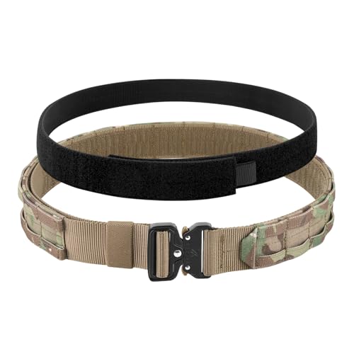 KRYDEX GEAR Ceinture Tactique à Dégagement Rapide - Ceinture de Combat MOLLE 1,75